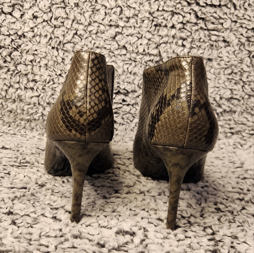 Calvin Klein Python Heel Ankle Booties Open Toe A… - image 5